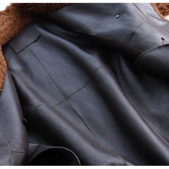 AmandaX 100% Turkish Imported 'Icelandic Wrap' Sheepskin Fur Outerwear S - Picture 14 of 16